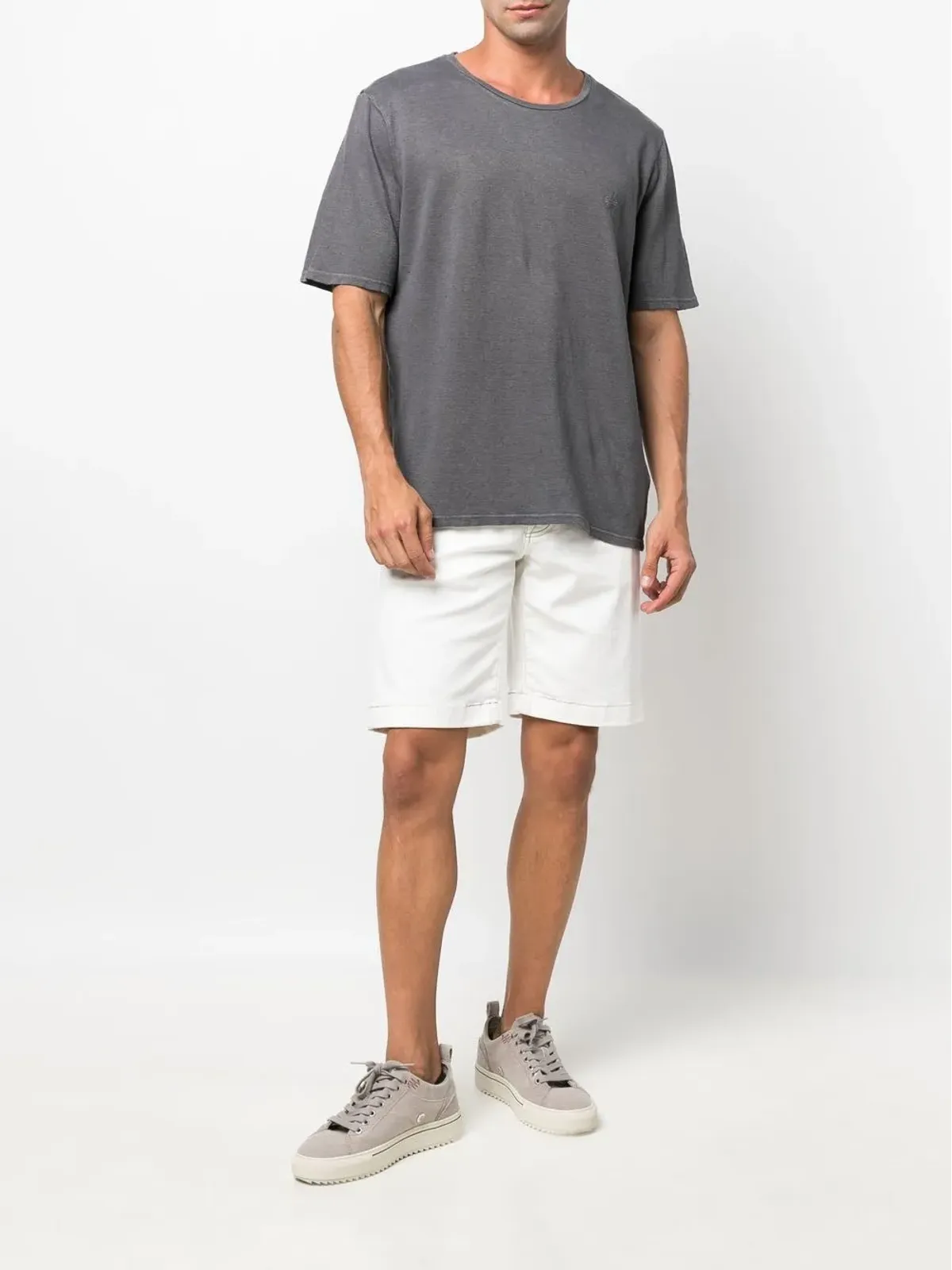 Jacob Cohën コントラストステッチディテールショーツ - White - 画像2