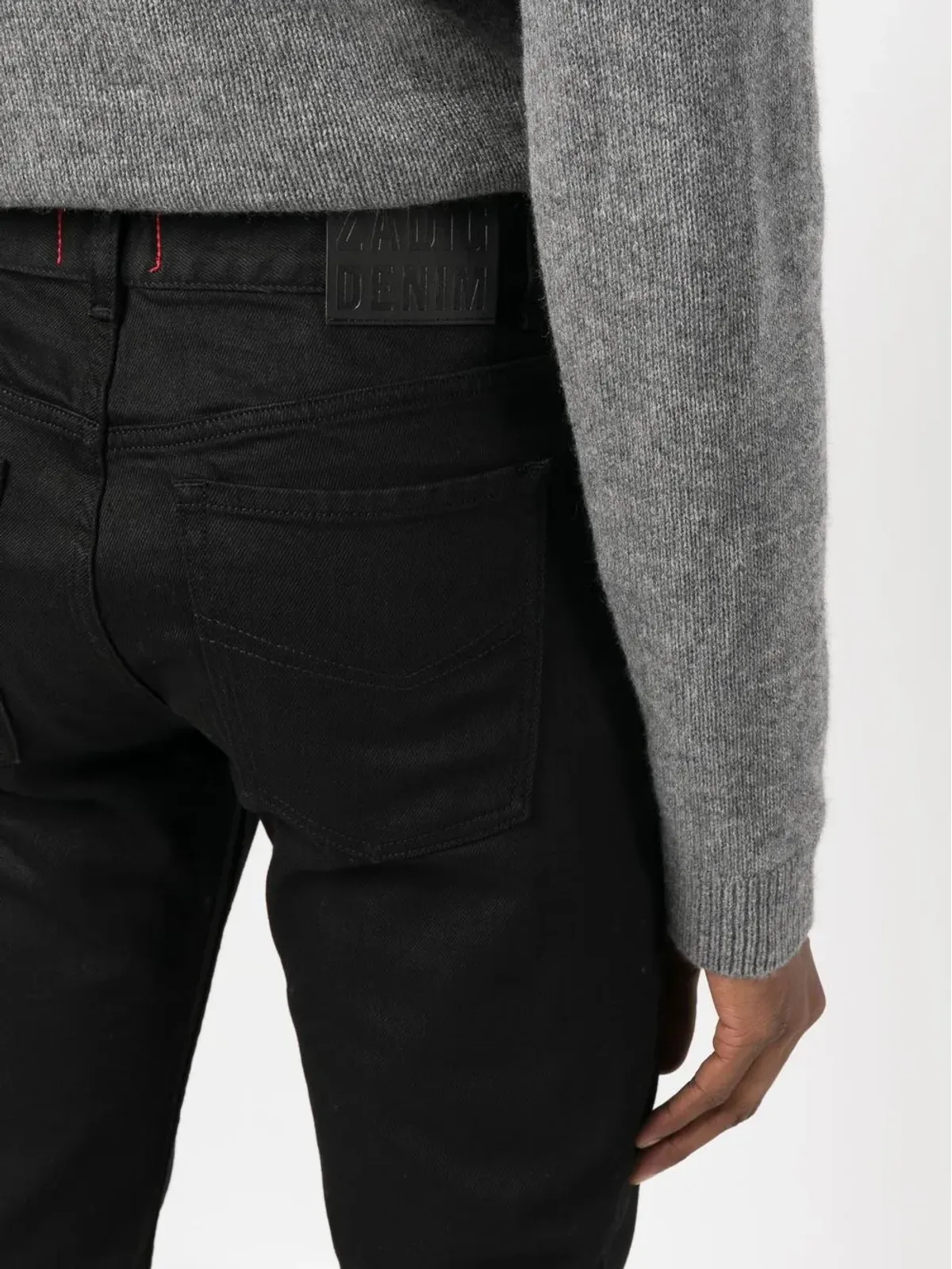 Zadig&Voltaire ロゴパッチ・ストレートジーンズ - 画像5