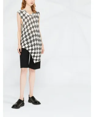 MM6 Maison Margiela チェッカーボード柄ニットトップ - サムネイル2