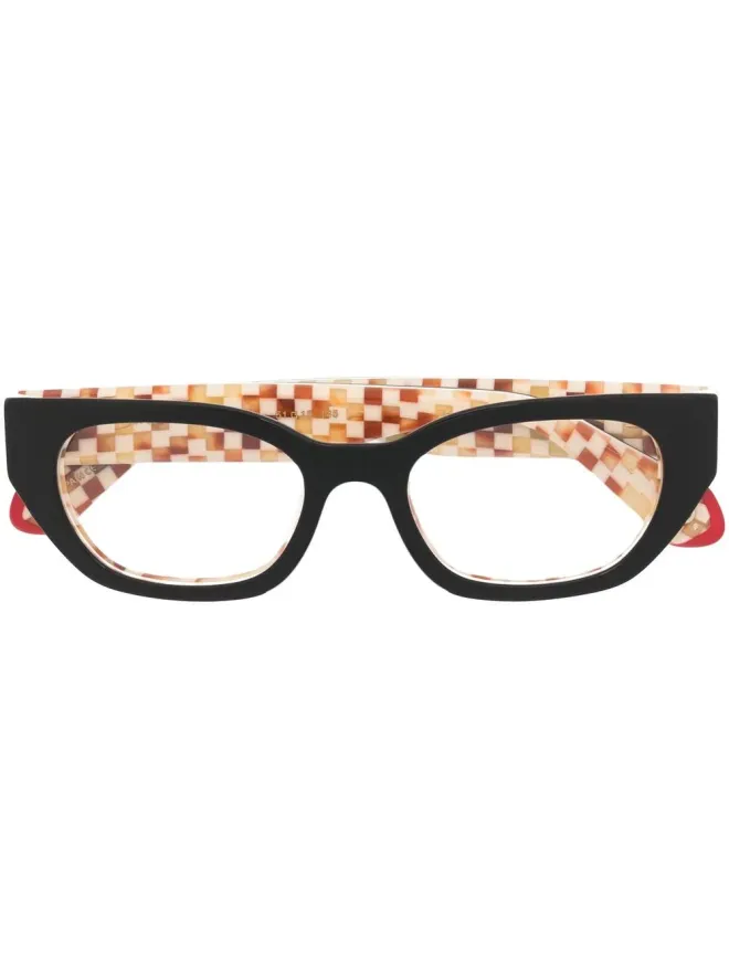 Etnia Barcelona Etnia Barcelona Brutal 6 butterfly-frame glasses - Blackの商品画像