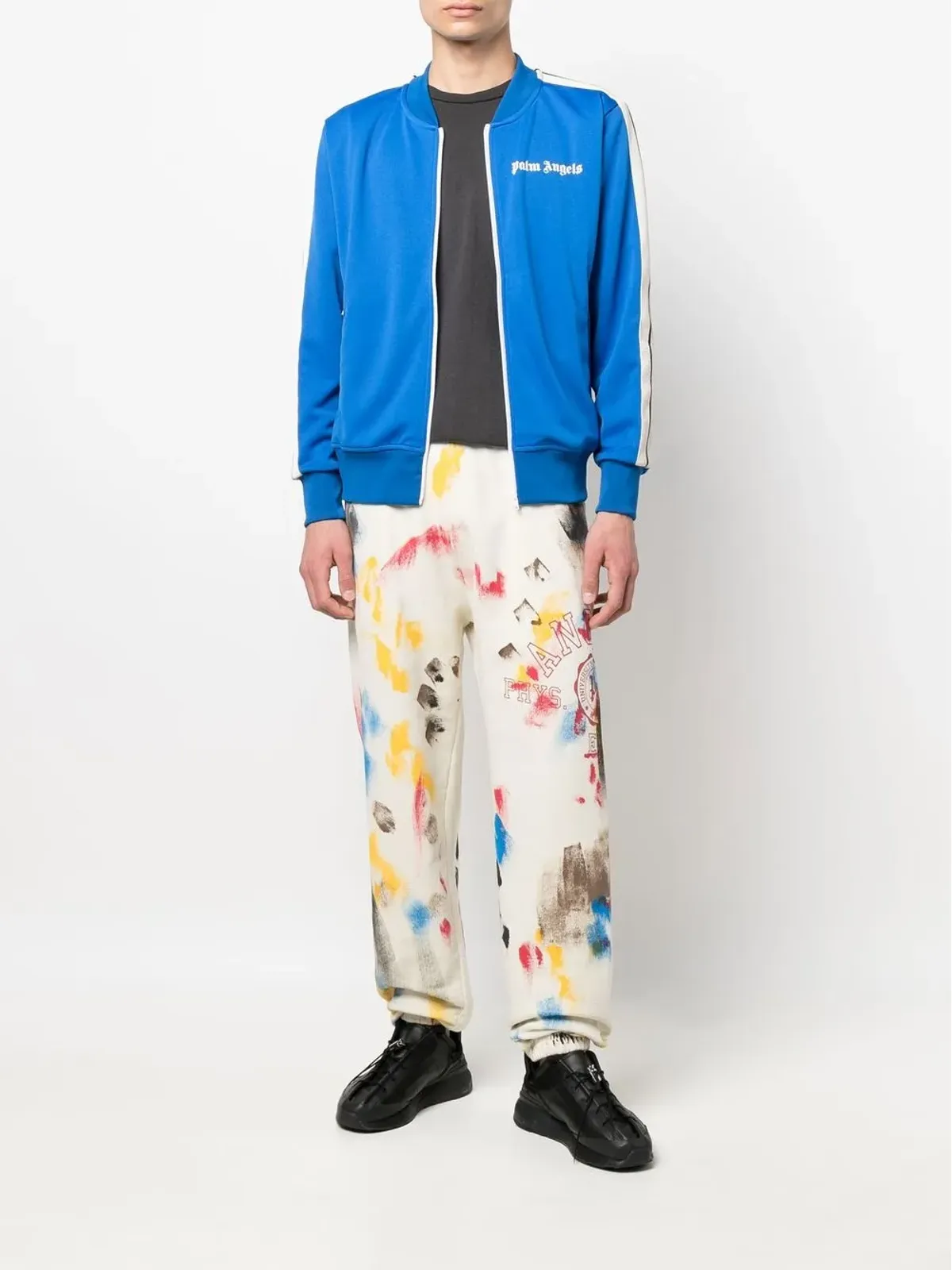 Palm Angels ペイントスプラッター ロゴプリント トラックパンツ - 画像2