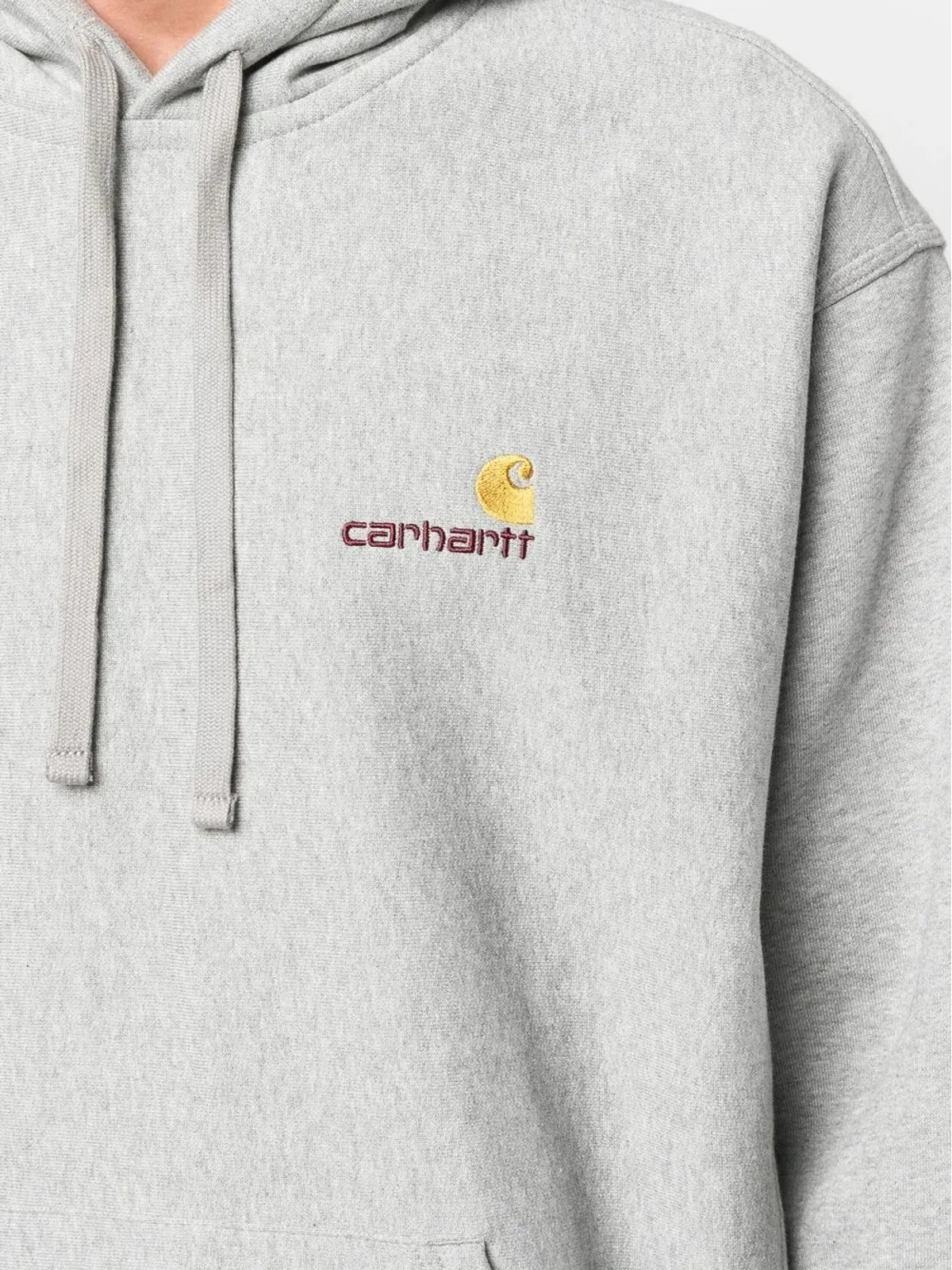 Carhartt WIP 刺繍ロゴ入りコットンフーディ - 画像5