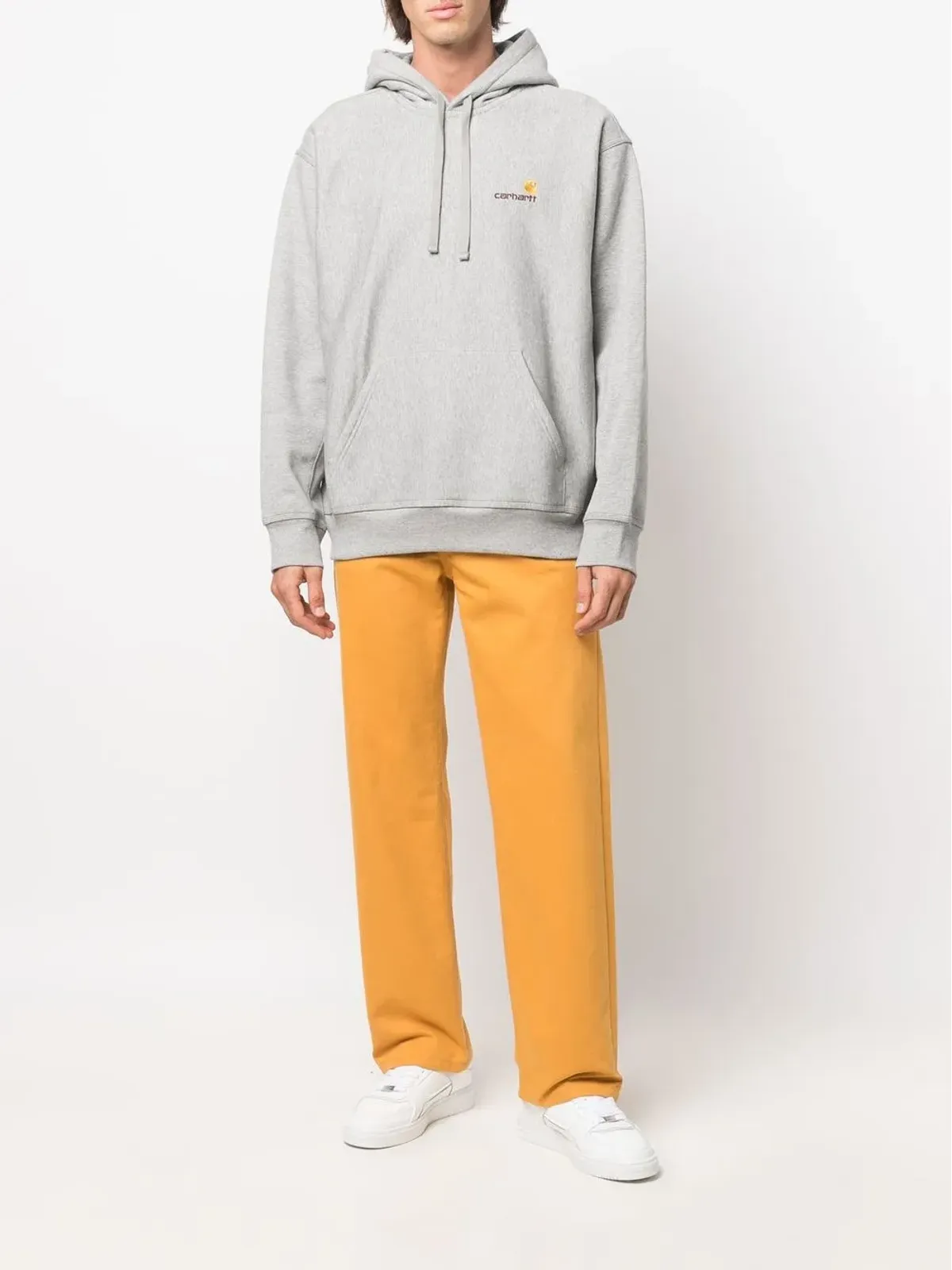 Carhartt WIP 刺繍ロゴ入りコットンフーディ - 画像2