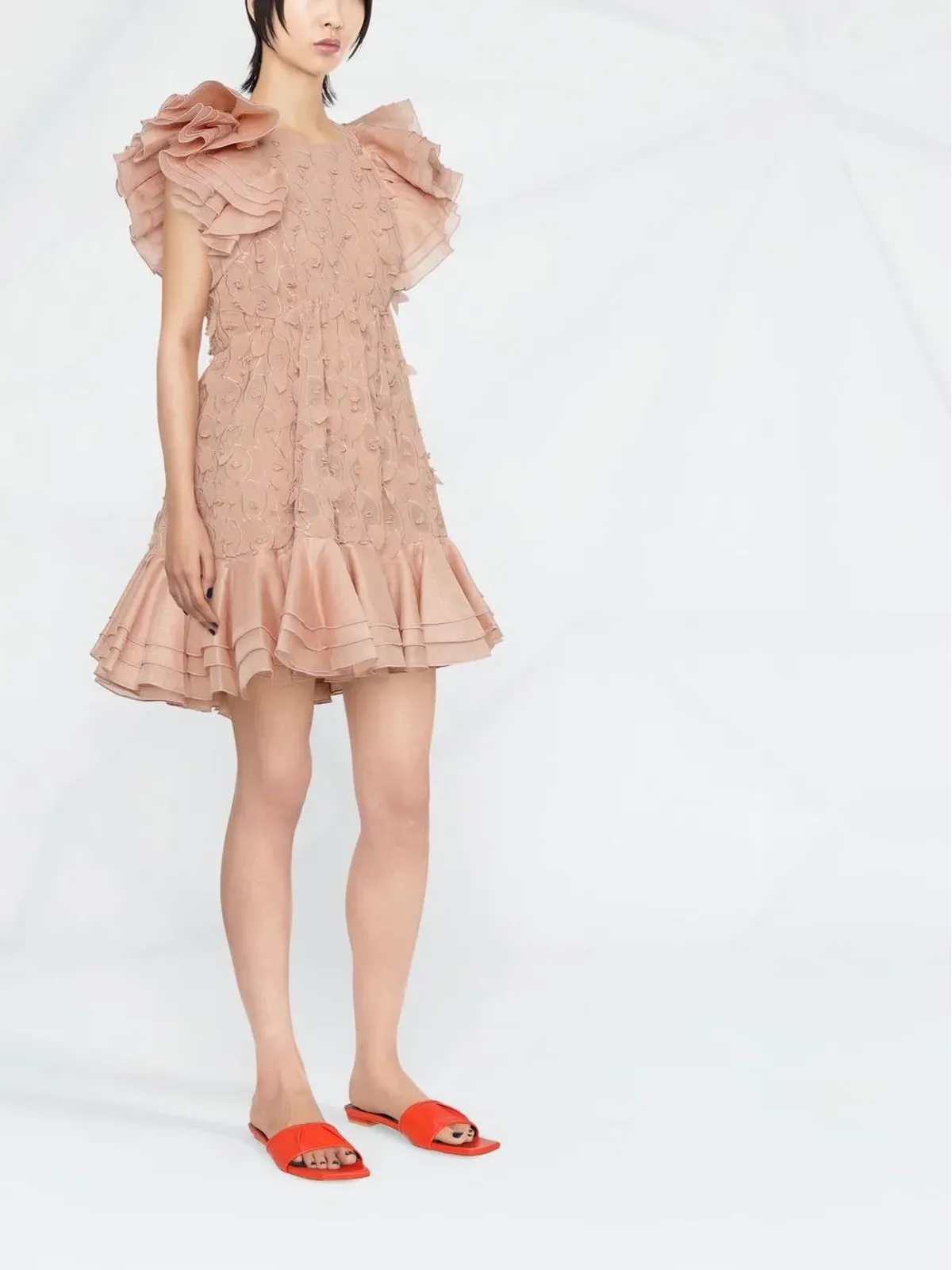 ZIMMERMANN ダンサー フリル・トリム ミニドレス - 画像3