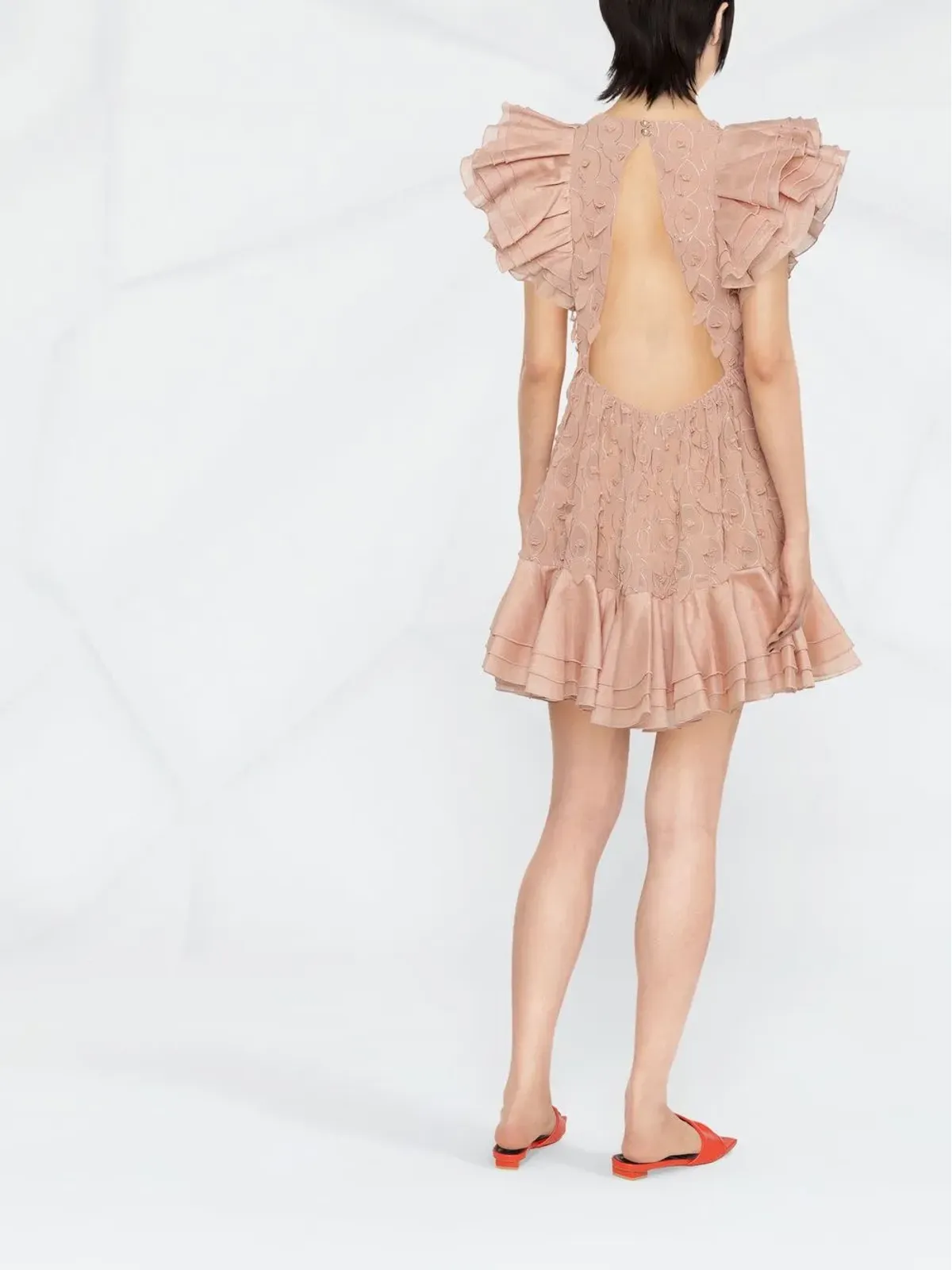 ZIMMERMANN ダンサー フリル・トリム ミニドレス - 画像4