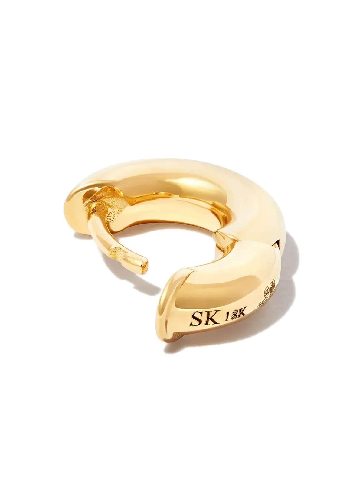 Spinelli Kilcollin 18Kイエローゴールド ミニマクロ・シングルフープピアス - 画像3