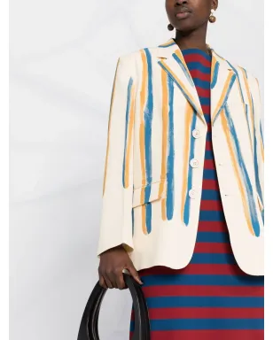 Marni ストライプ柄のシングルブレスト ブレザー - サムネイル5