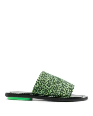 LOEWE ジャカードロゴ フラットサンダル - サムネイル1