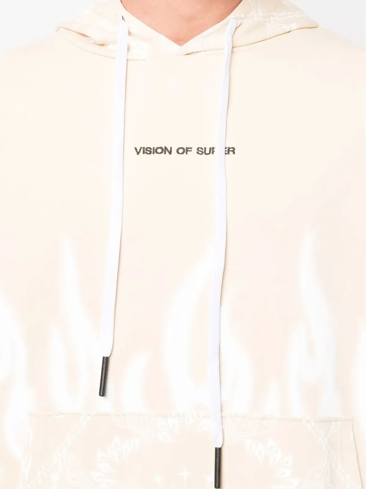 Vision Of Super 炎のグラフィックプリント コットンフーディ - 画像5