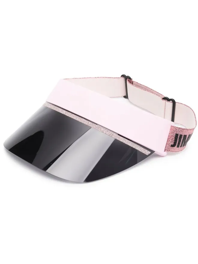 Jimmy Choo Eyewear Jimmy Choo Eyewear ロゴプリント バイザー ハットの商品画像