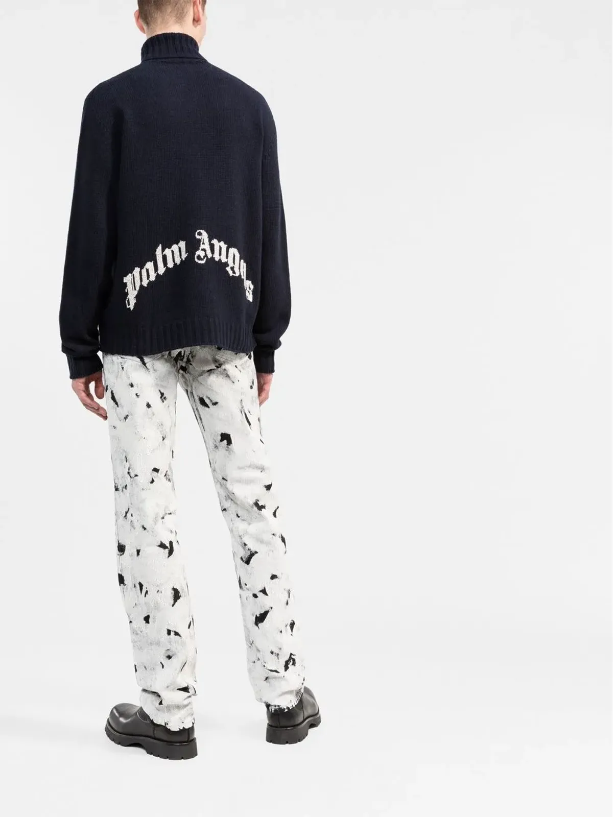 Palm Angels ロゴニット ロールネック ジャンパー - 画像4