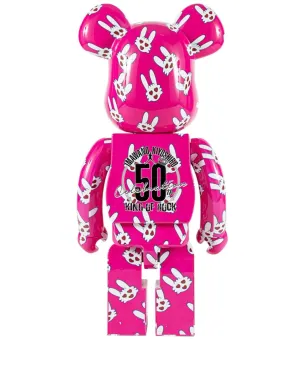 MEDICOM TOY Hitohata Rabbit BE@RBRICK フィギュア ピンク - サムネイル1