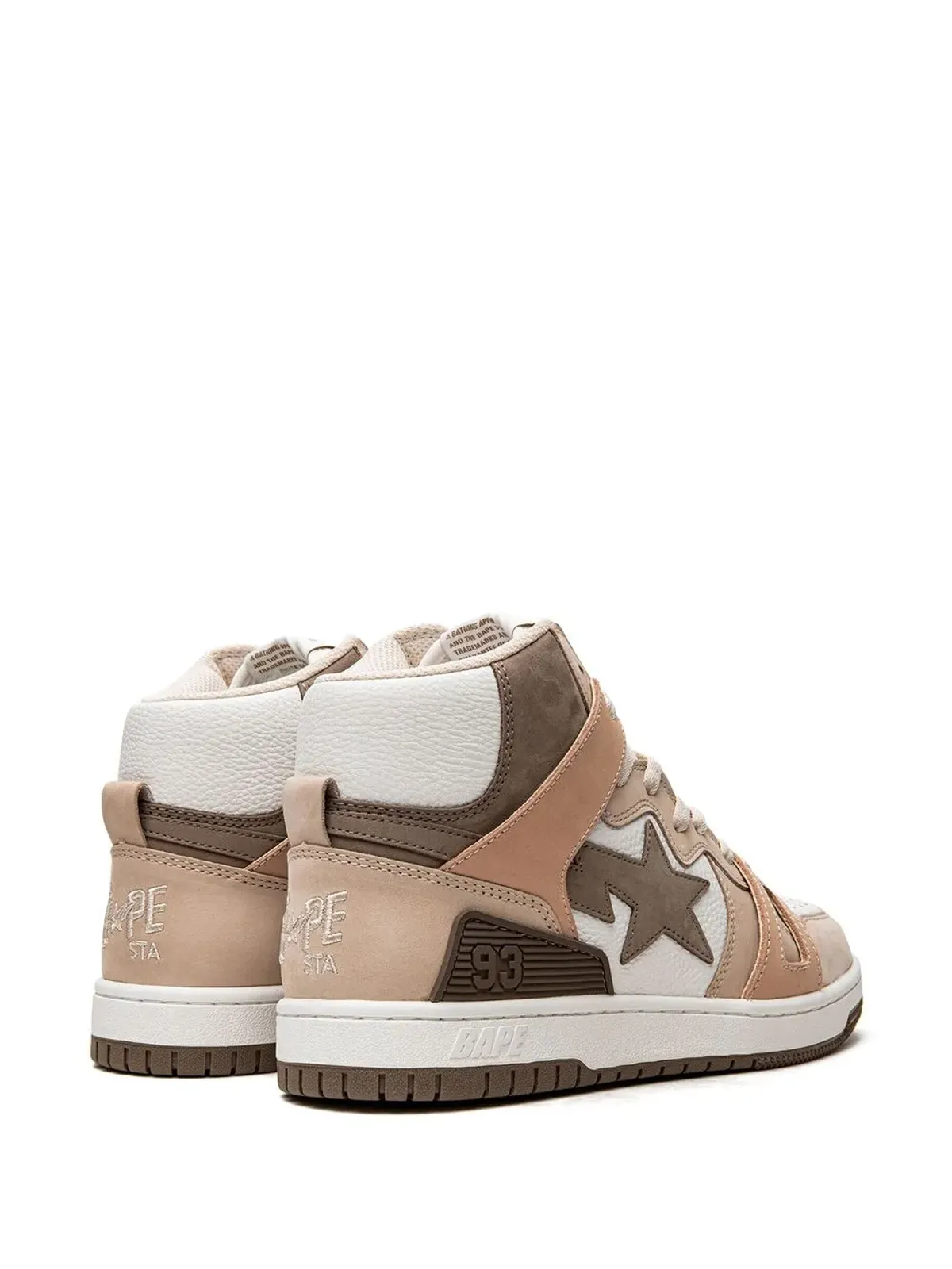 A BATHING APE® BAPE STA93 Hi M2 ブラウン系スニーカー - 画像3