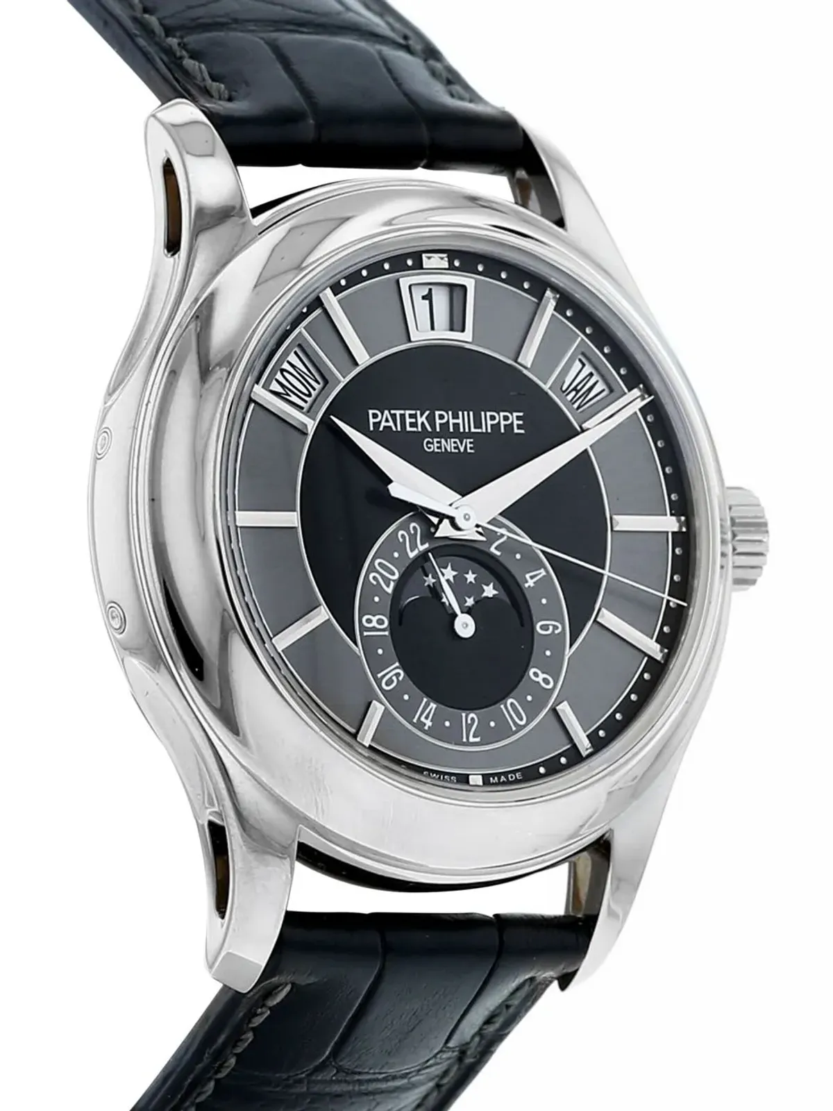 Patek Philippe Pre-Owned 年次カレンダー クロノグラフ ブラック - 画像2
