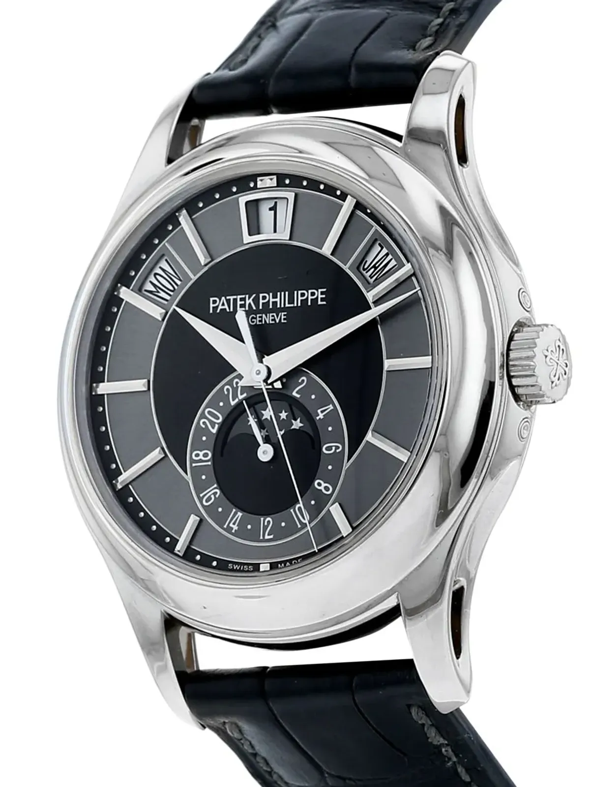 Patek Philippe Pre-Owned 年次カレンダー クロノグラフ ブラック - 画像4