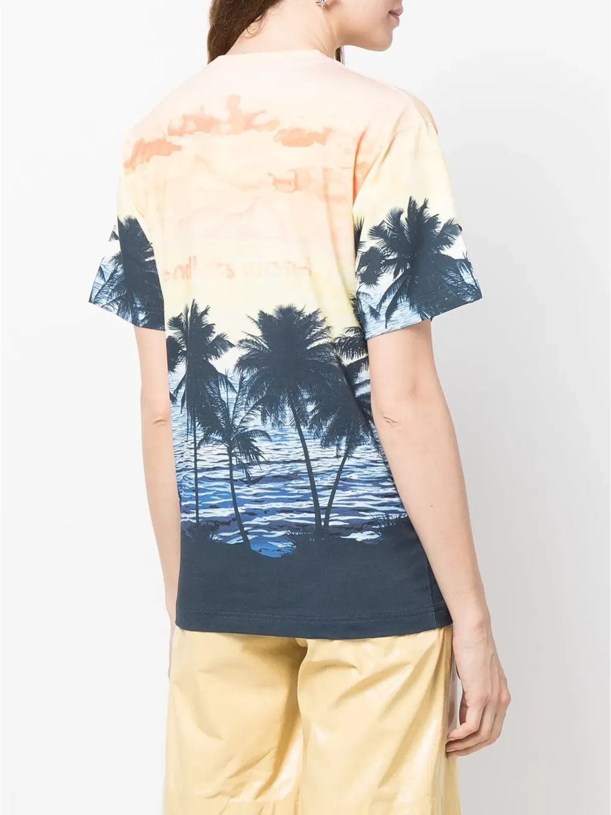 Rabanne グラフィックプリント オーガニックコットン Tシャツ - 画像4