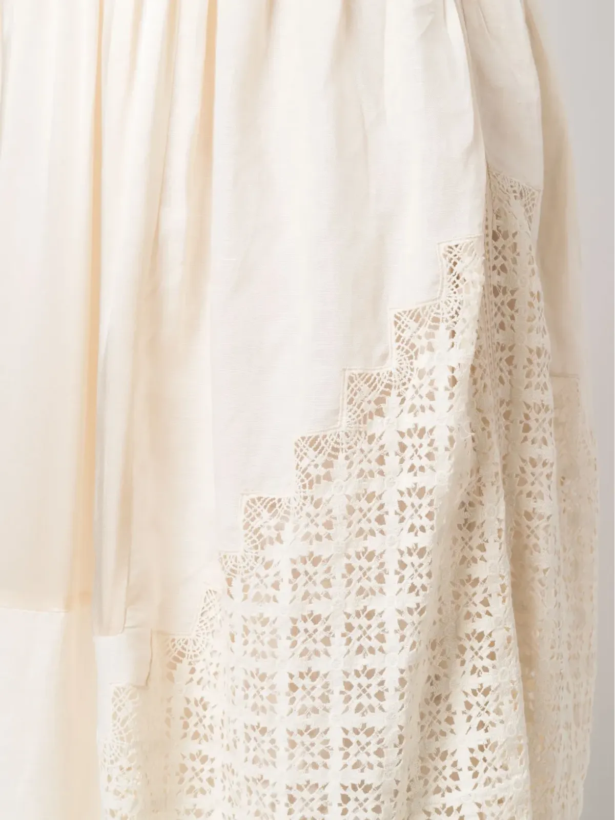 Ulla Johnson Cadena レースインサート ミディスカート - 画像5