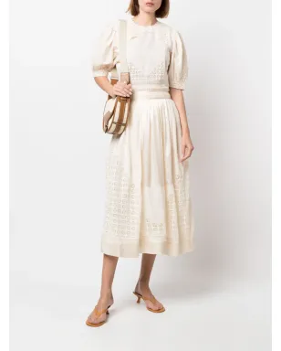 Ulla Johnson Cadena レースインサート ミディスカート - サムネイル2