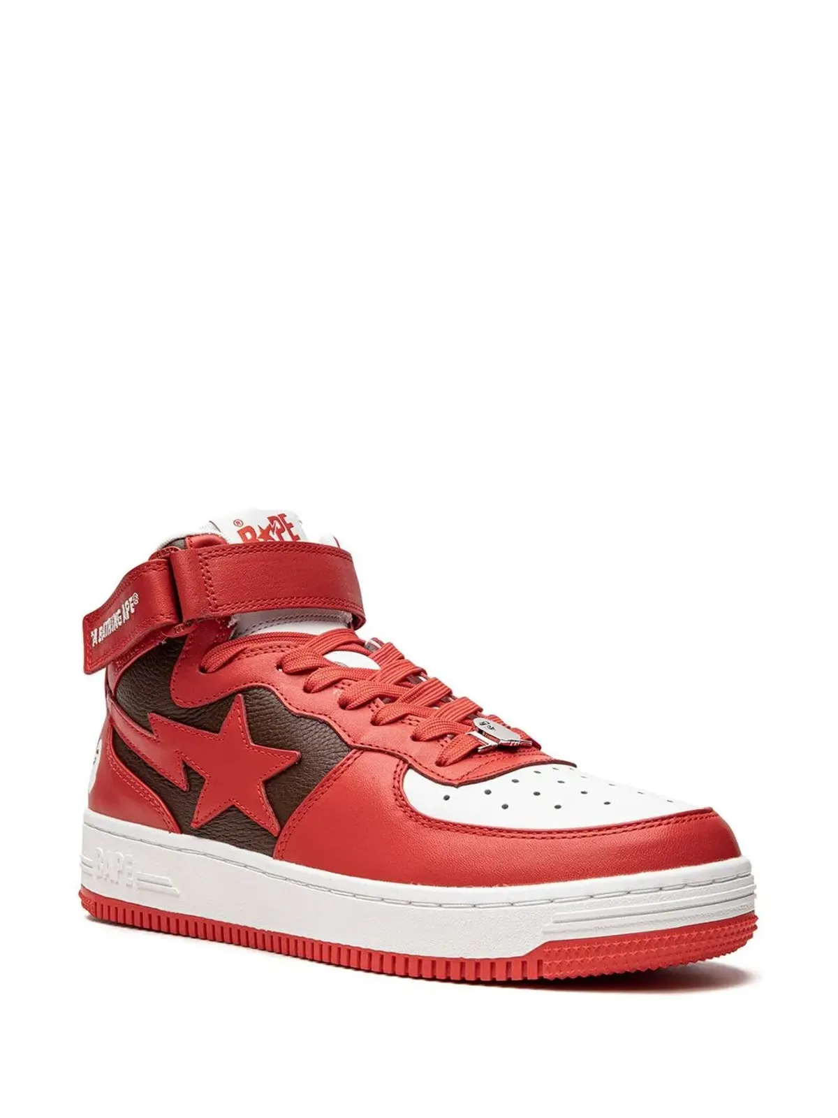 A BATHING APE® Bape Sta Mi #2 M2 レッド スニーカー - 画像2