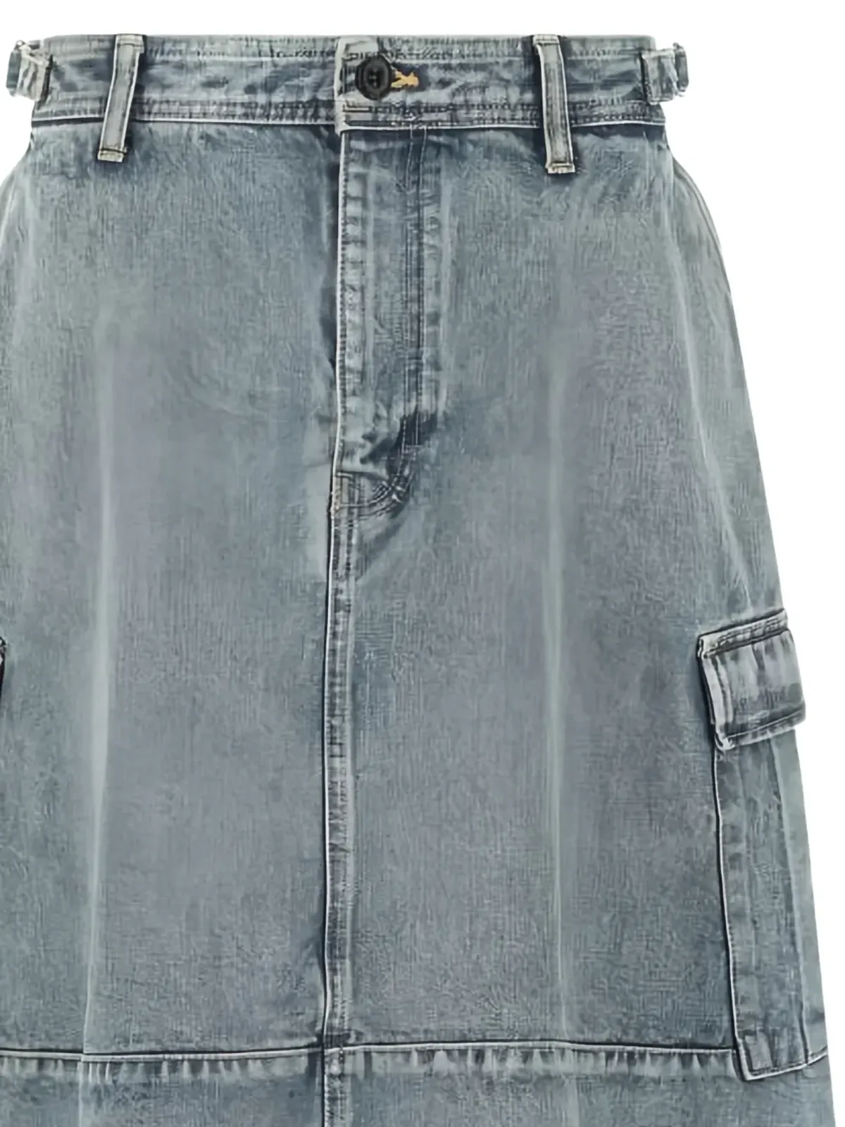 Balenciaga カーゴデニムミディスカート - ブルー - 画像2