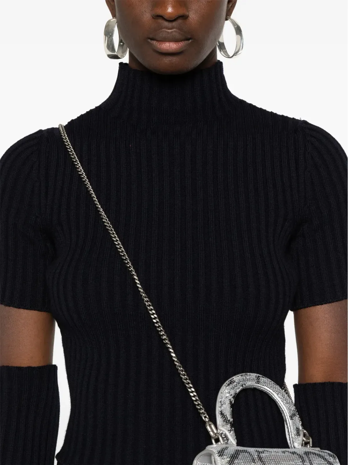 Balenciaga リブ編みロングスリーブセーター - 画像5