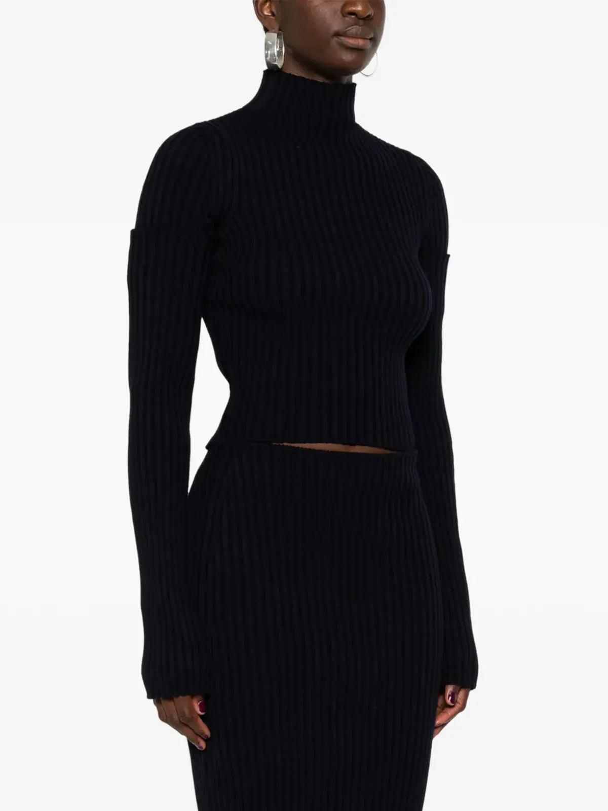 Balenciaga リブ編みロングスリーブセーター - 画像3