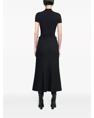 Balenciaga Aラインフレアウールスカート - サムネイル4