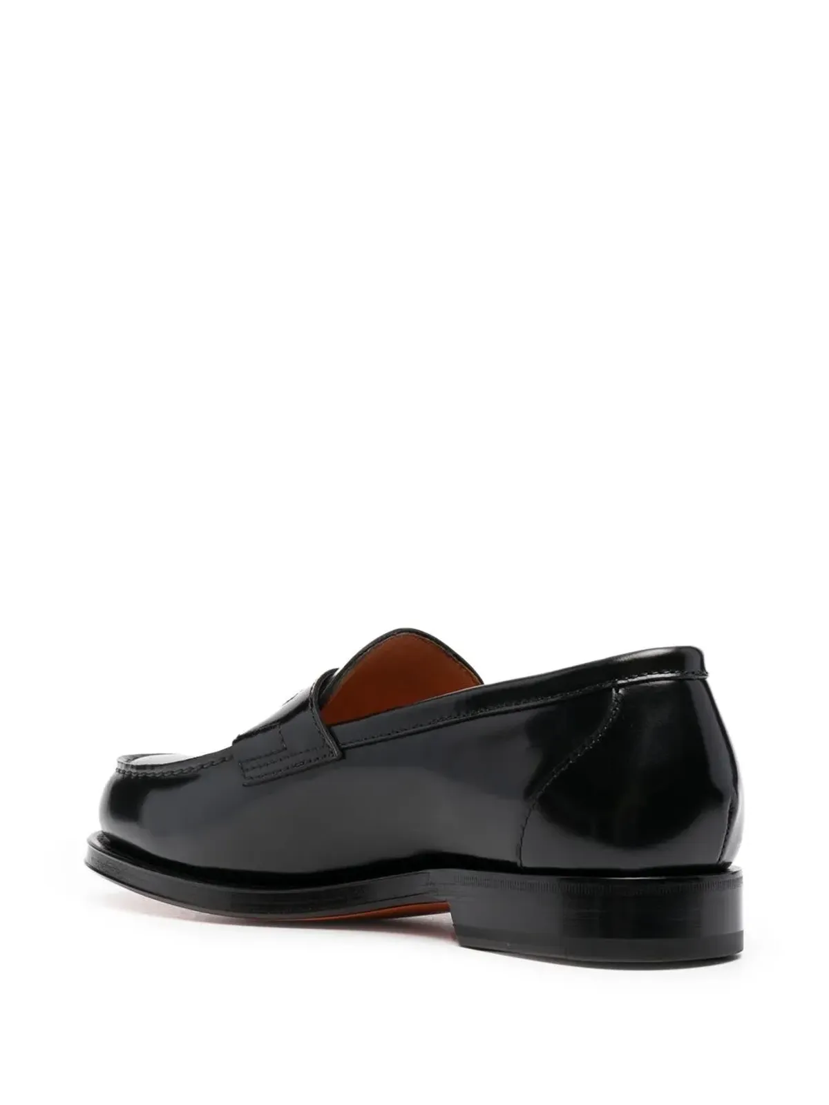 Santoni スリップオン レザーローファー - 画像3