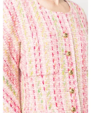 CHANEL Pre-Owned 1980s tweed skirt suit - Pink - サムネイル5