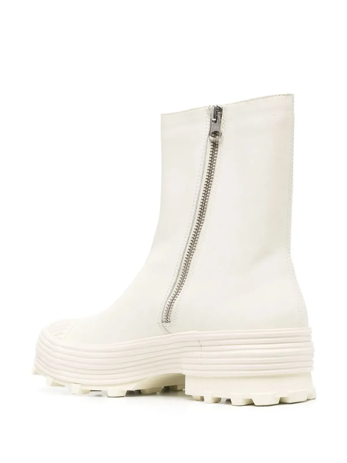 CamperLab トラクトリ レザー アンクルブーツ - White - 画像3