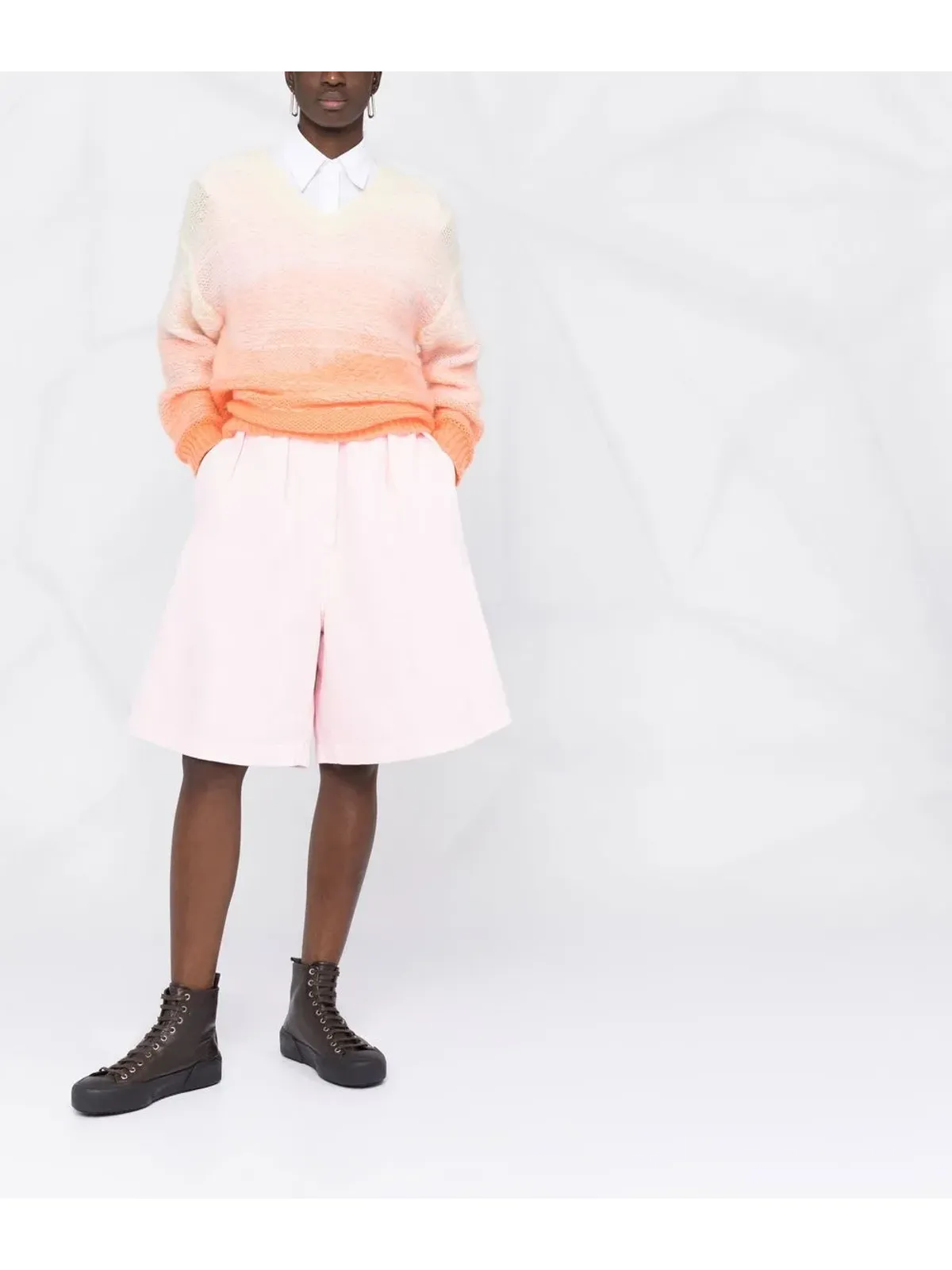 Raf Simons プリーツデニムショーツ - 画像2