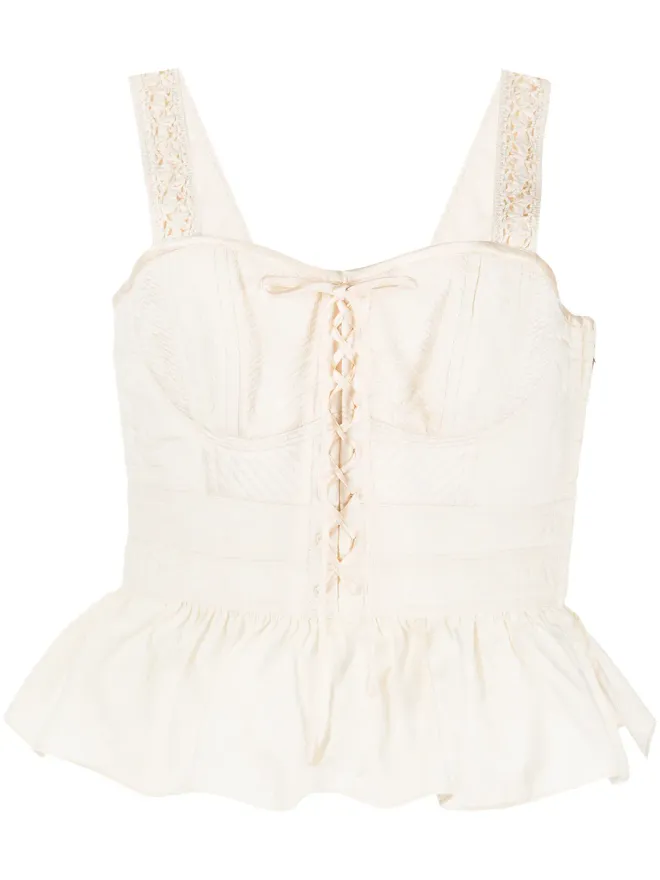 Ulla Johnson Ulla Johnson ペプラムヘム コットン ブラウスの商品画像