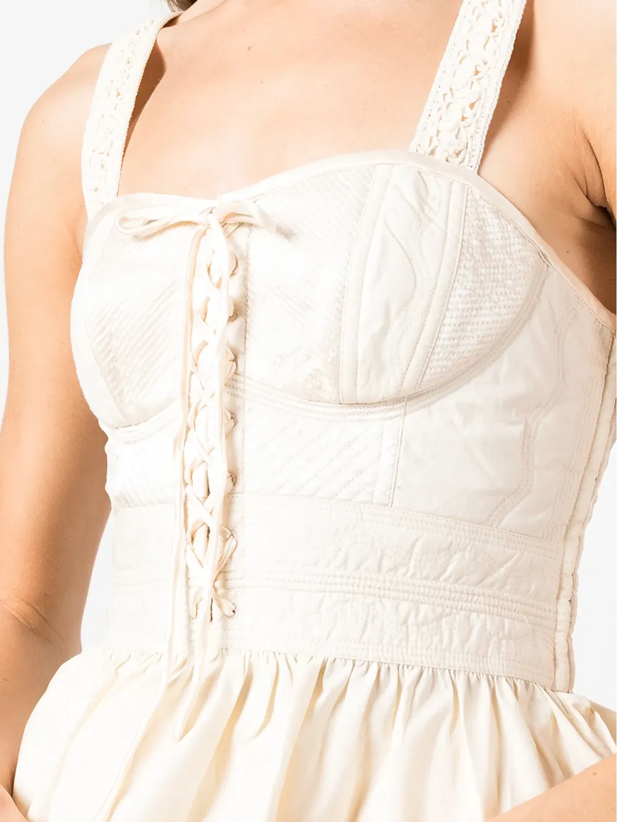 Ulla Johnson ペプラムヘム コットン ブラウス - 画像5