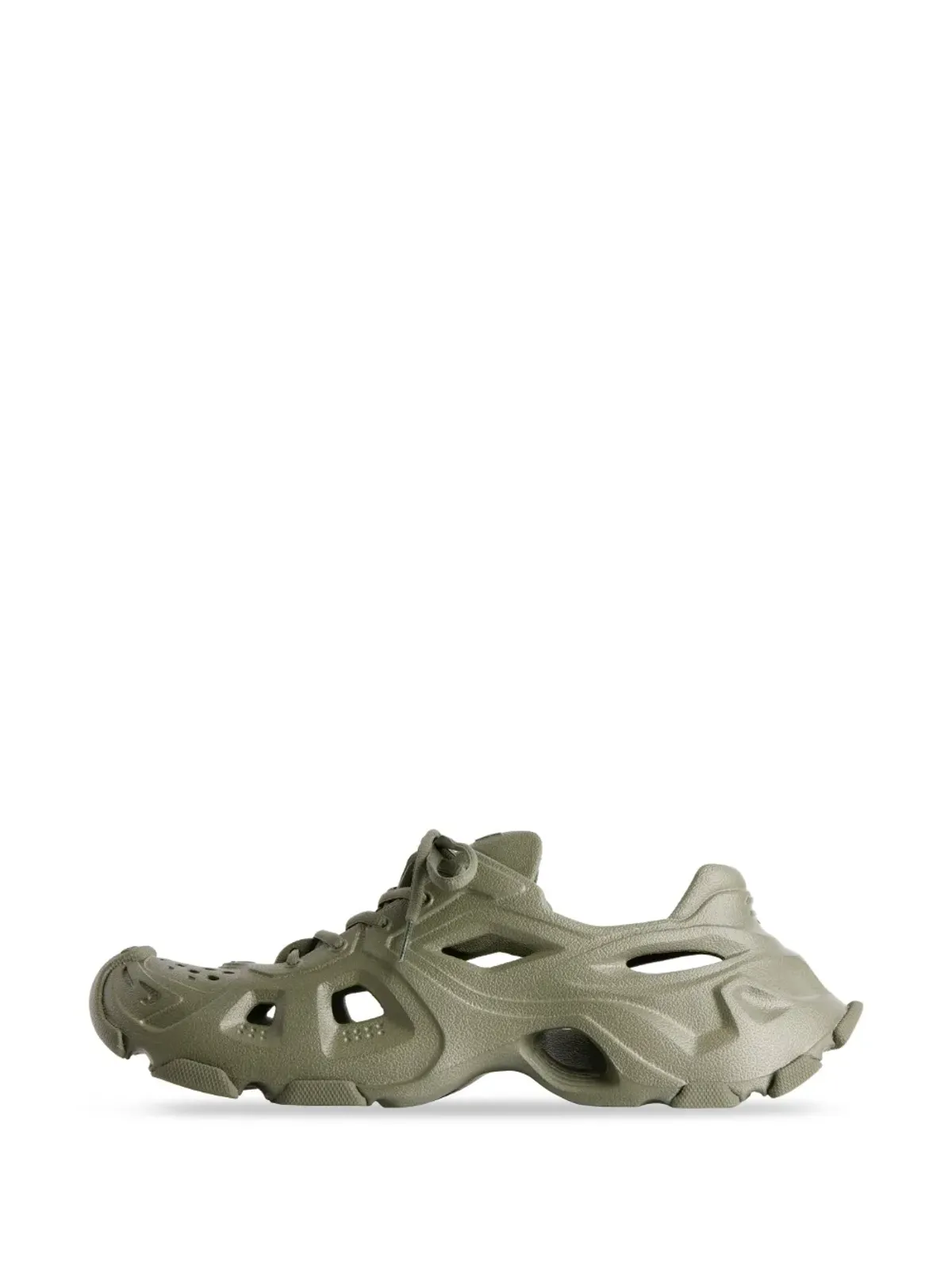 Balenciaga HDカットアウト ロー・トップスニーカー グリーン - 画像5