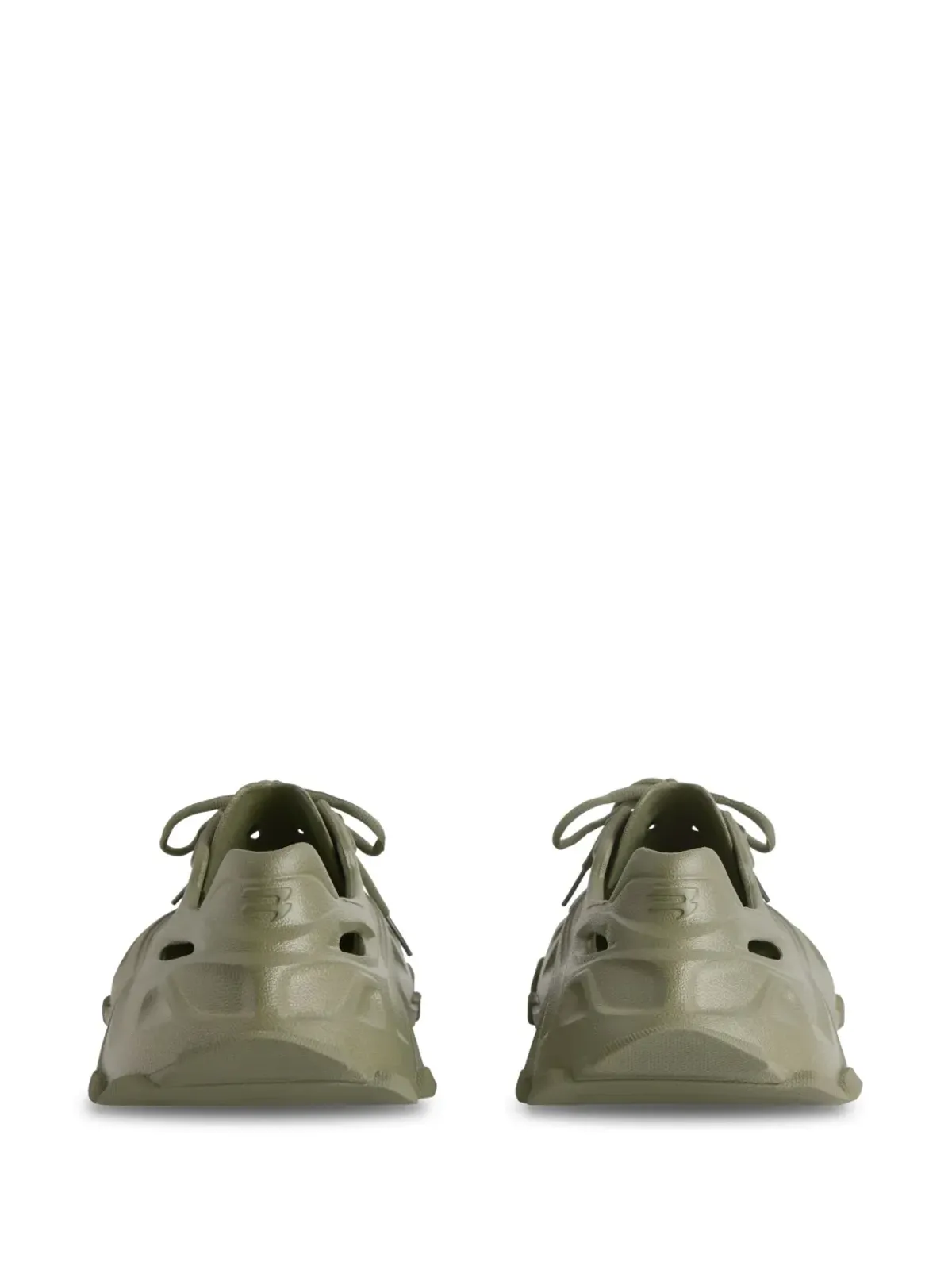 Balenciaga HDカットアウト ロー・トップスニーカー グリーン - 画像3