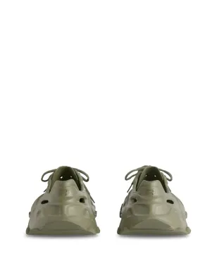 Balenciaga HDカットアウト ロー・トップスニーカー グリーン - サムネイル3