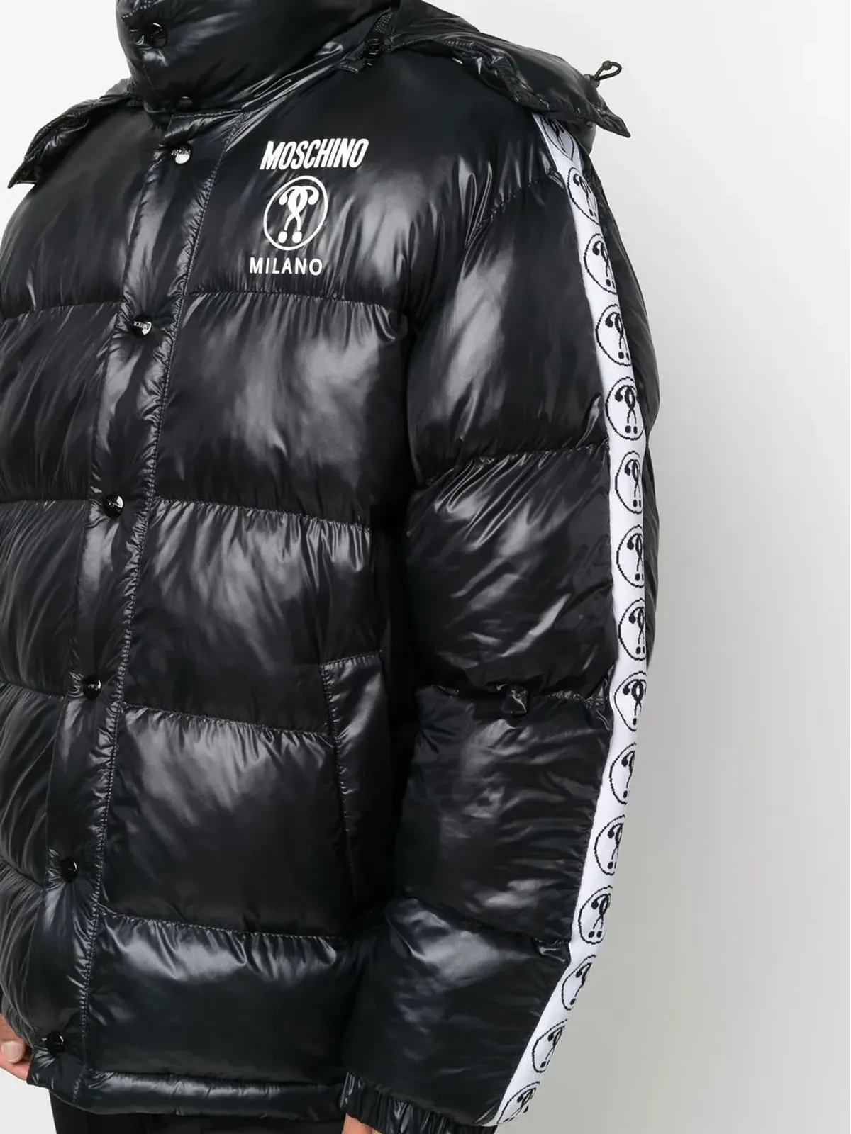 Moschino パディドフード付きコート - 画像5