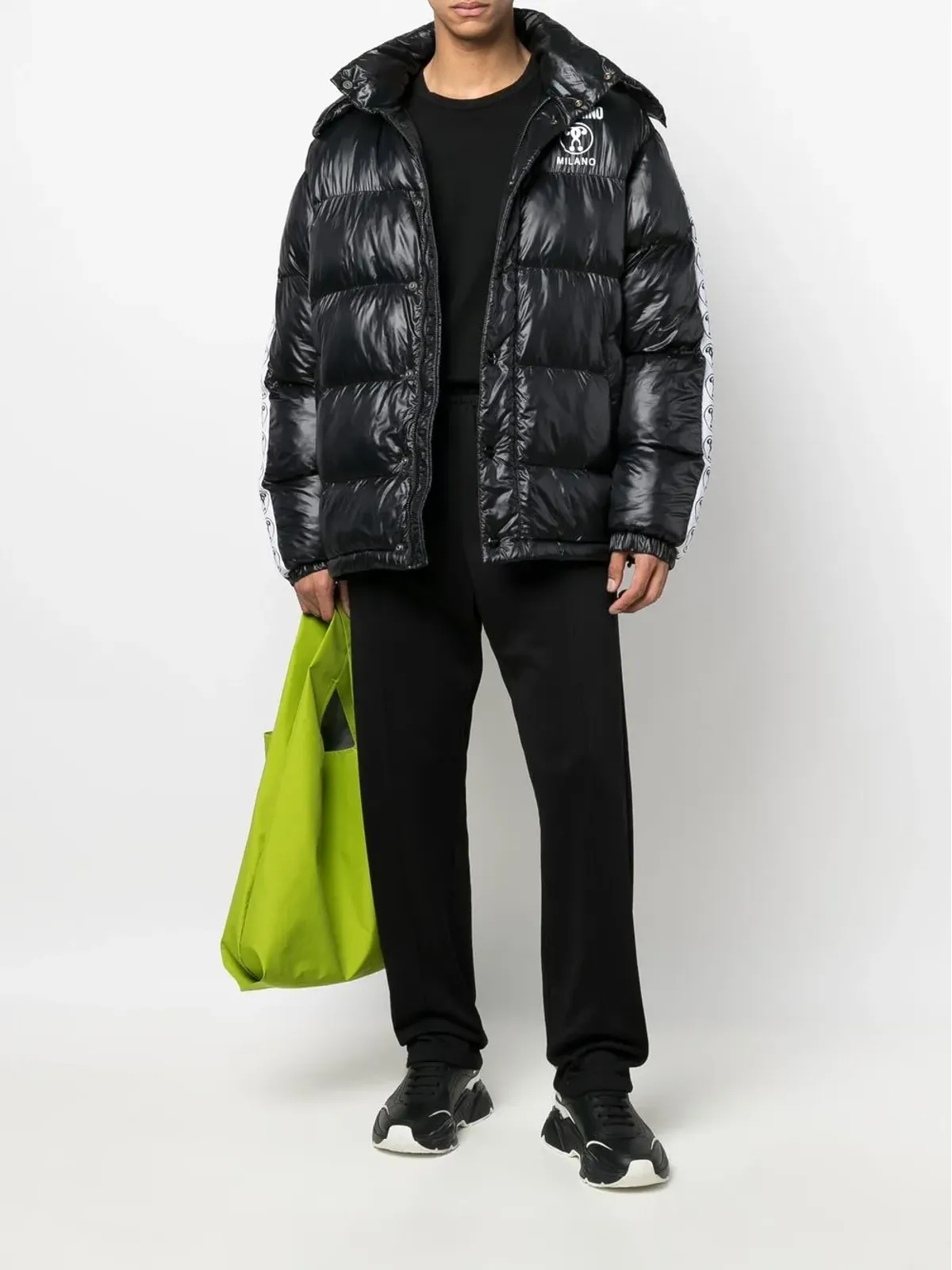 Moschino パディドフード付きコート - 画像2