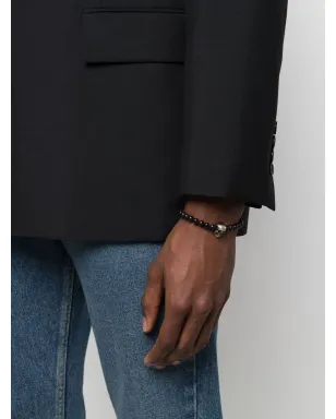 Alexander McQueen スカルビーズブレスレット - ブラック - サムネイル2