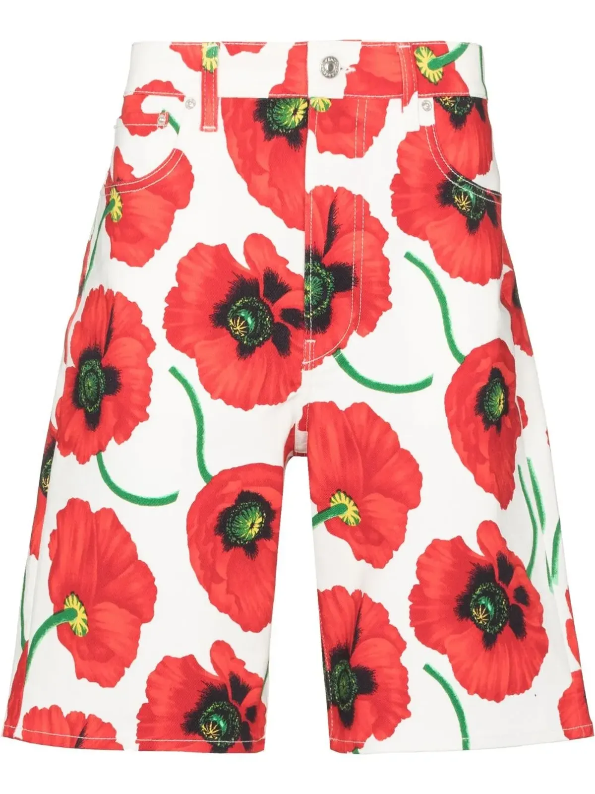 Kenzo ポピー柄バミューダショーツ - 画像1