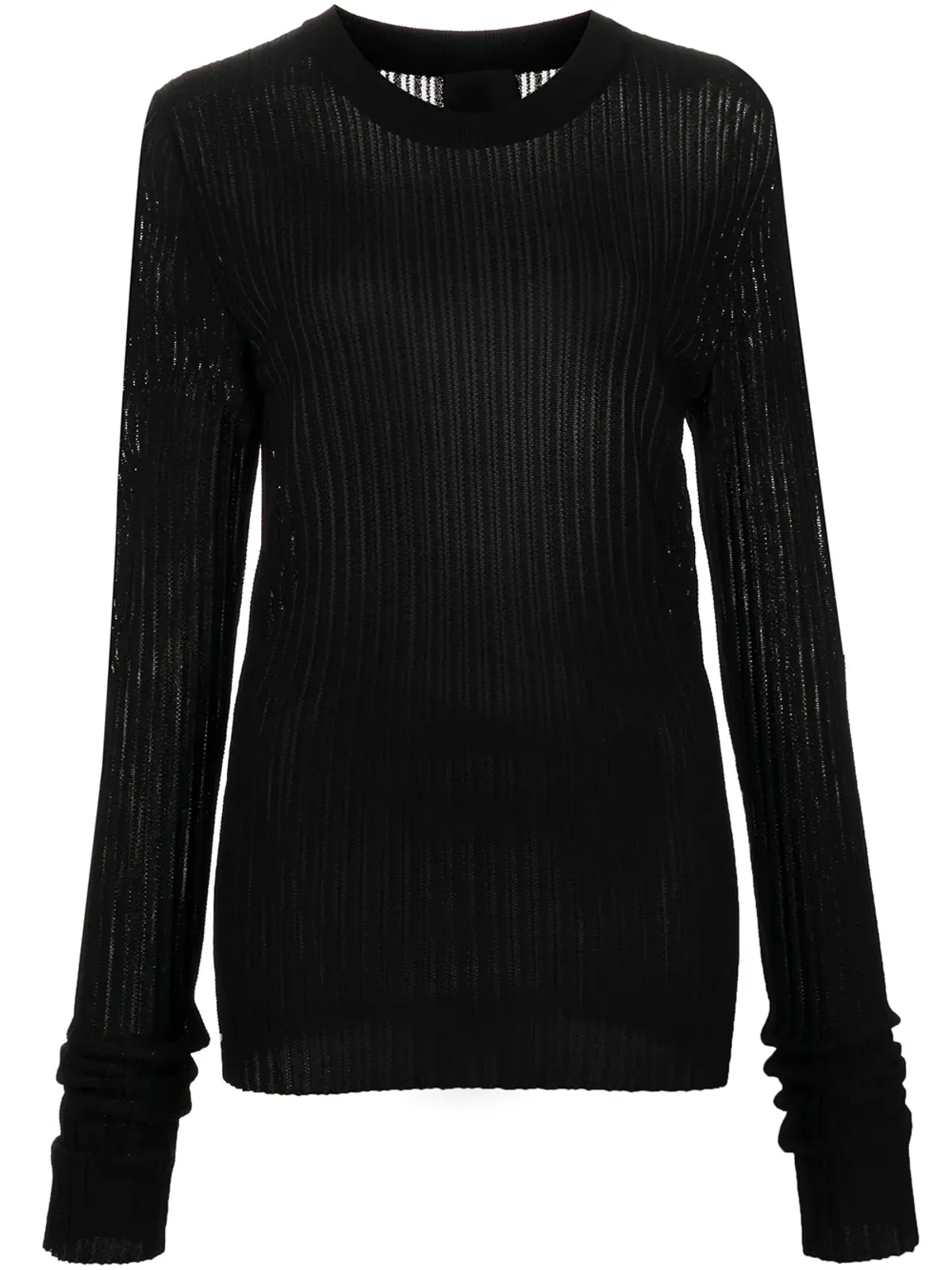 Givenchy ファインリブニットジャンパー - ブラック - 画像1
