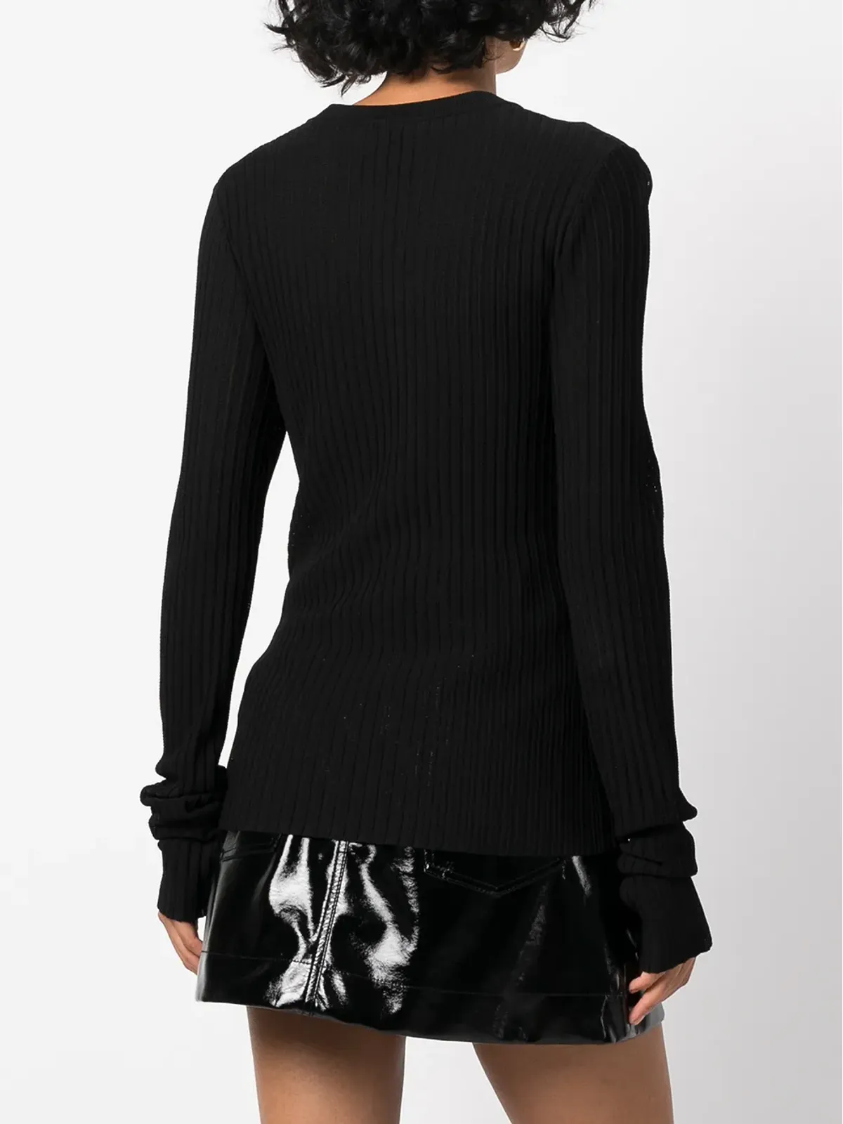 Givenchy ファインリブニットジャンパー - ブラック - 画像4