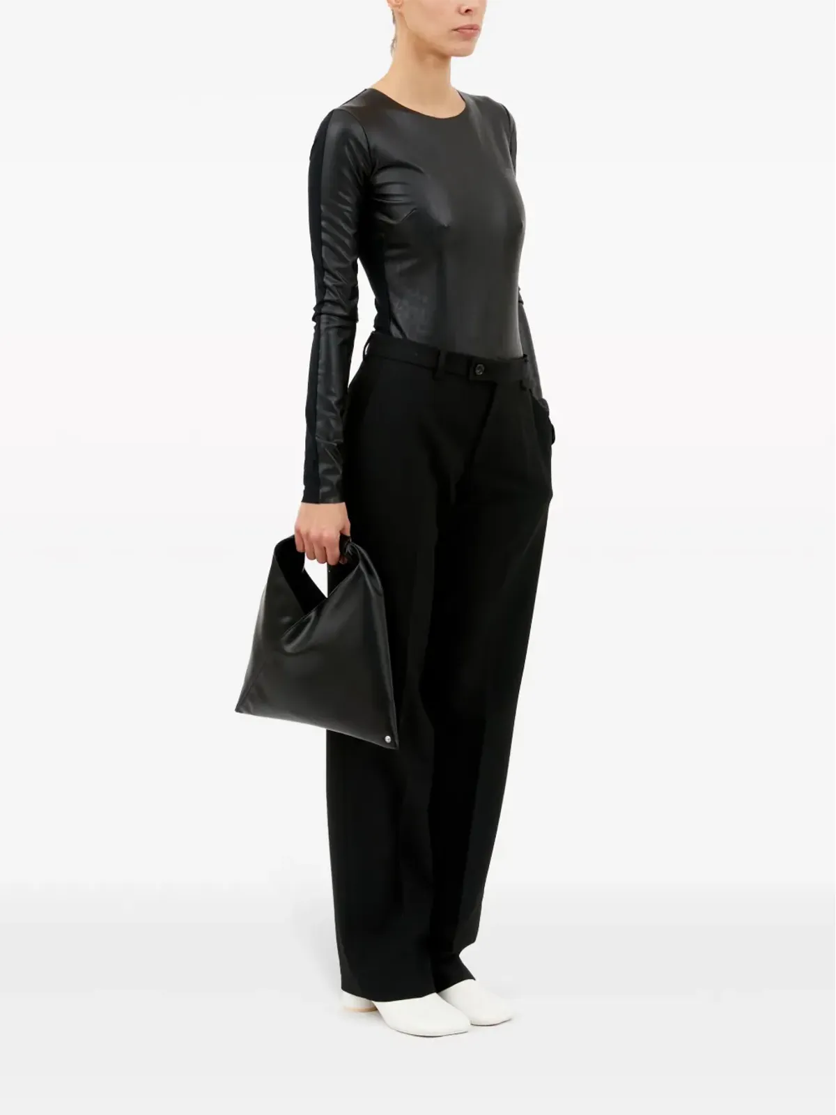 MM6 Maison Margiela クラシックジャパニーズ トートバッグ ブラック - 画像2