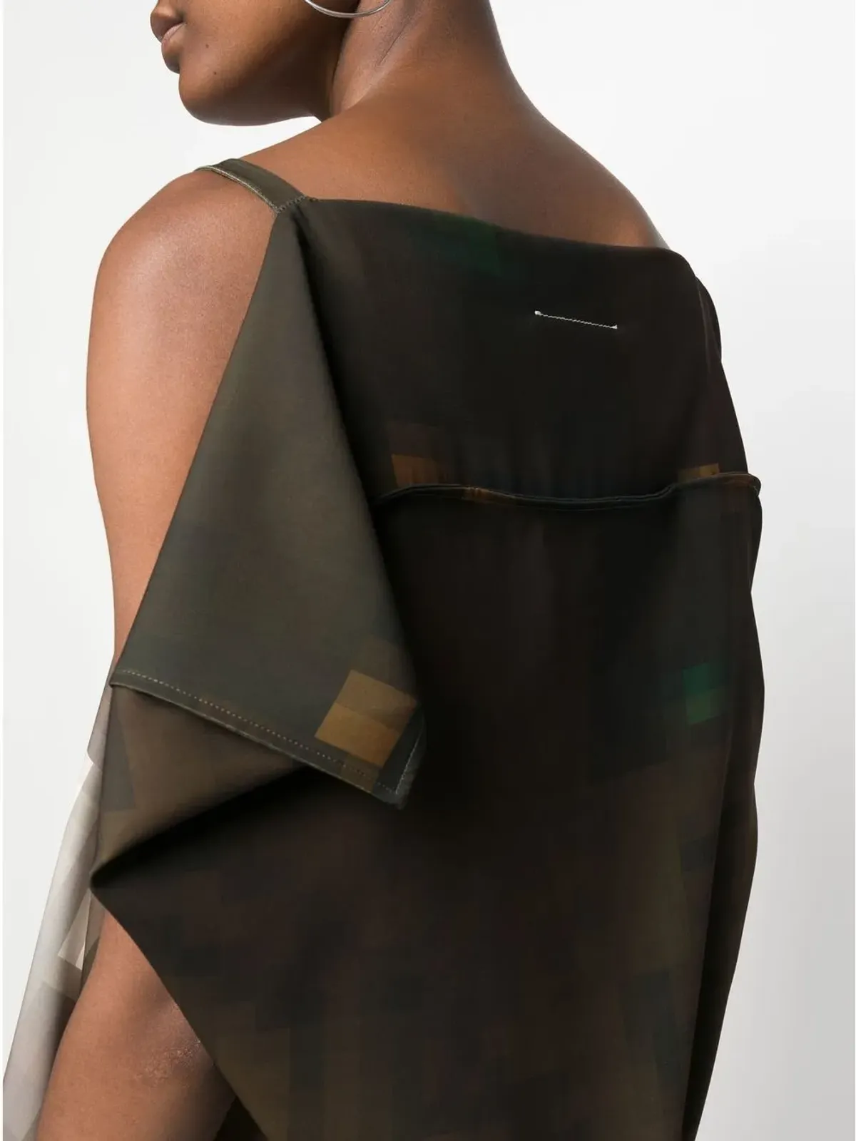 MM6 Maison Margiela ドレープ ノースリーブドレス - 画像5