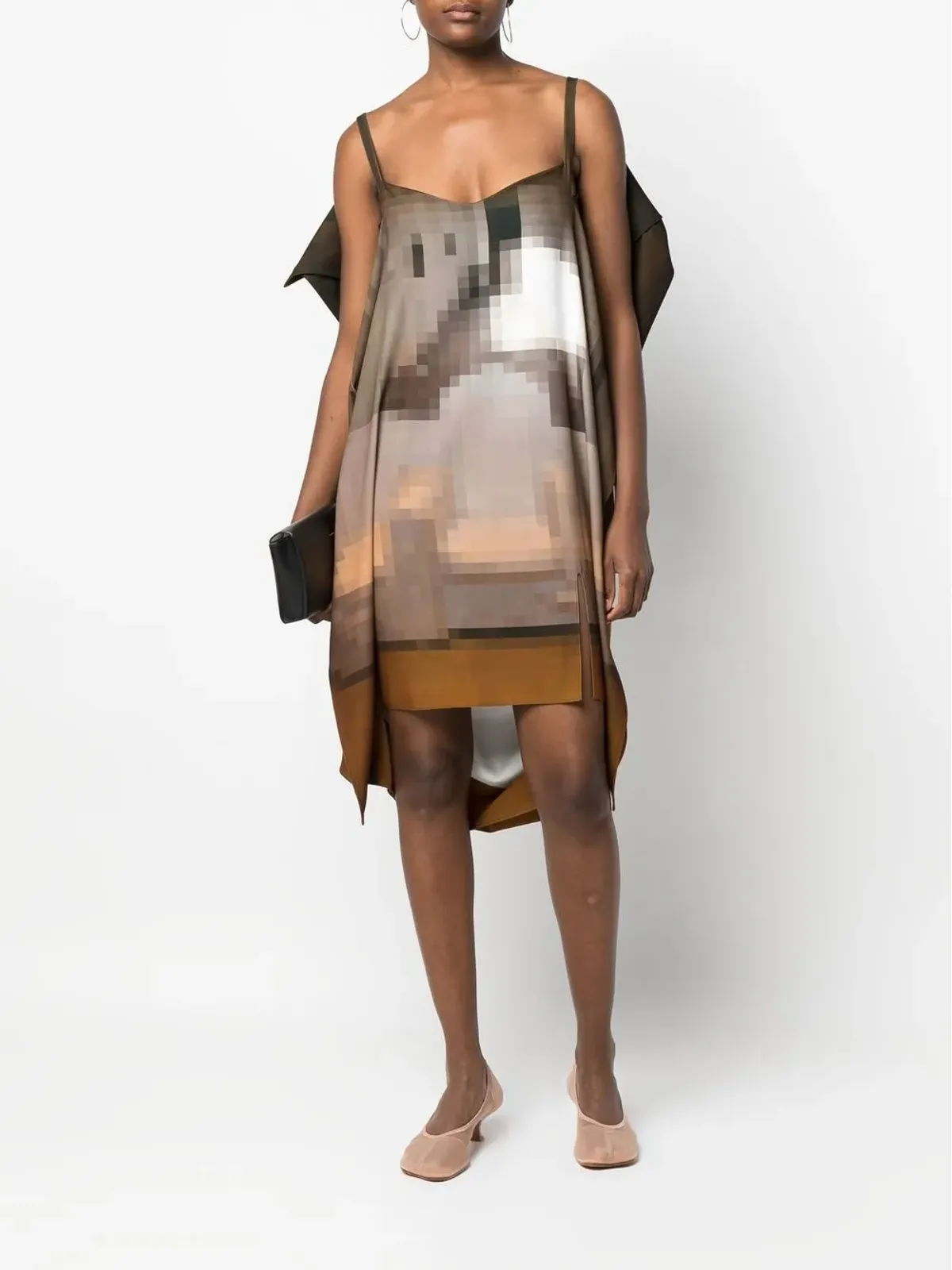MM6 Maison Margiela ドレープ ノースリーブドレス - 画像2
