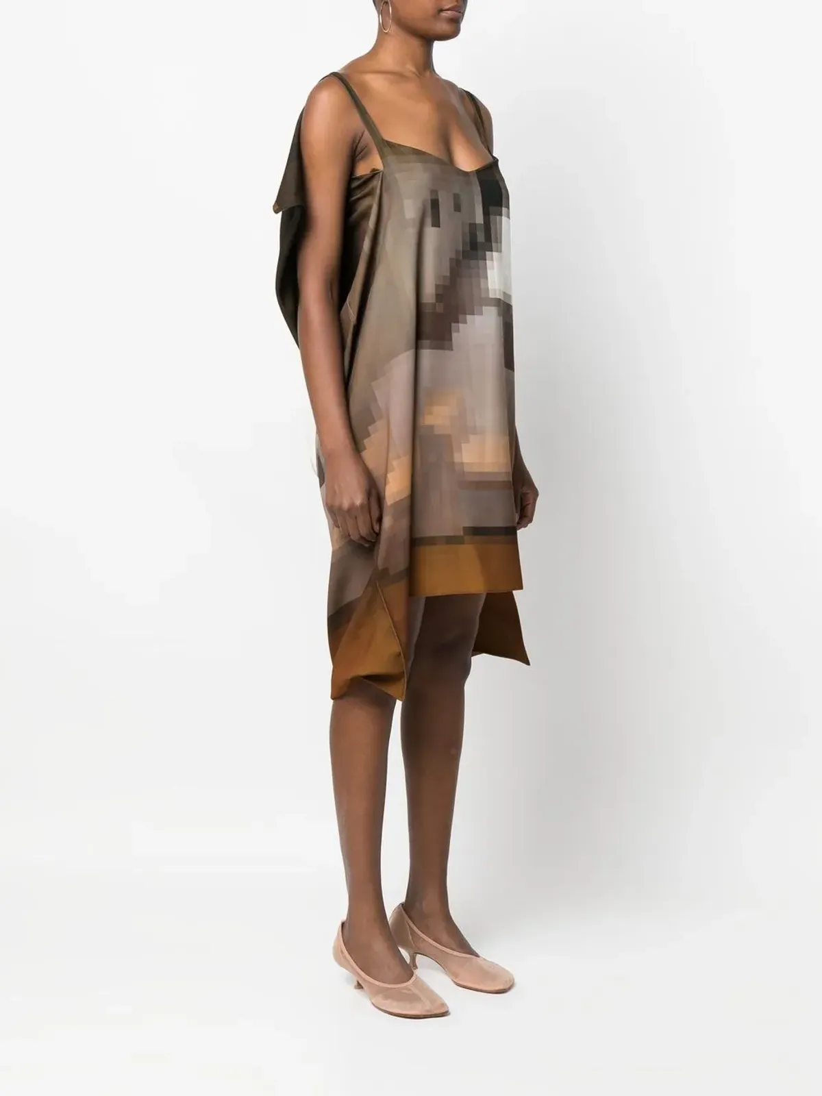MM6 Maison Margiela ドレープ ノースリーブドレス - 画像3