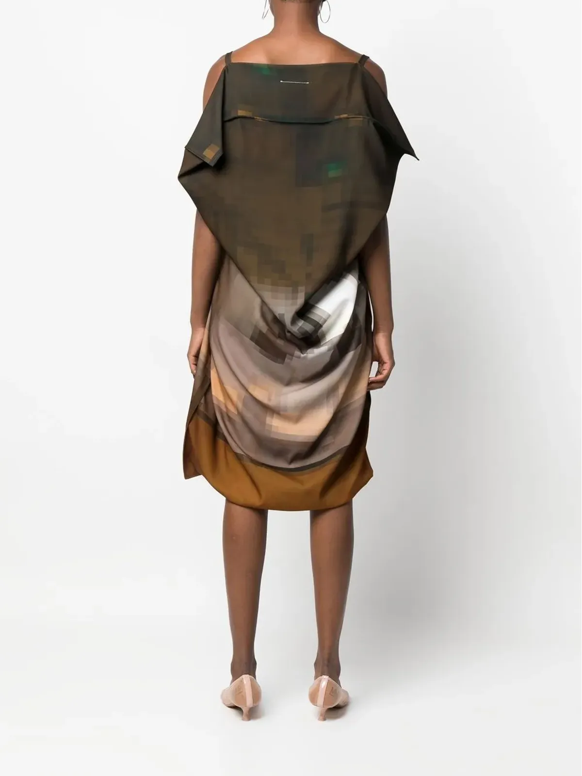 MM6 Maison Margiela ドレープ ノースリーブドレス - 画像4