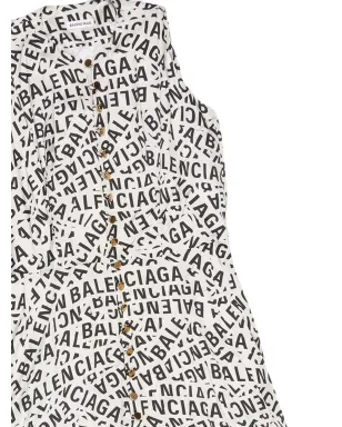 Balenciaga ロゴプリント ミディドレス - サムネイル5