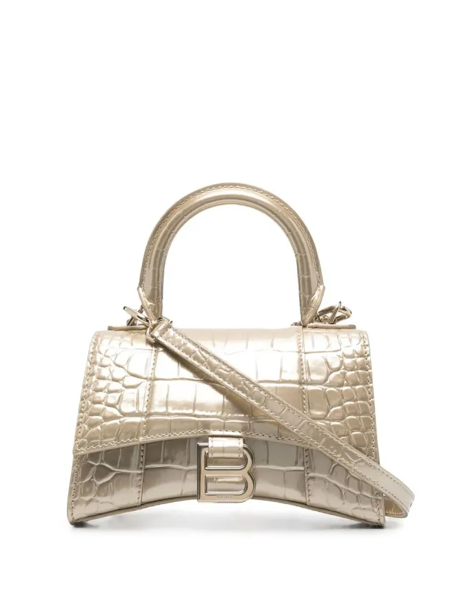 Balenciaga Balenciaga Hourglass トップハンドルバッグ - Goldの商品画像
