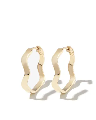 Mateo 14kt イエローゴールド カーブフープピアス - サムネイル1